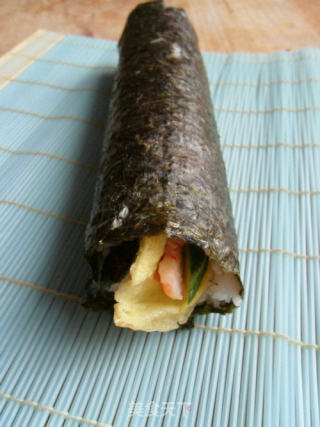 虾仁寿司（紫菜包饭）的做法步骤：16