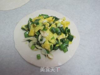 饺子皮韭菜盒子的做法步骤：9