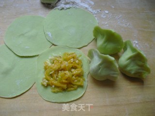 ﻿南瓜鸡蛋素饺的做法步骤：7