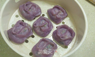 紫色鞋形蒸饺的做法步骤：22