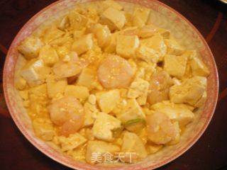 蟹黄虾仁豆腐的做法步骤：10