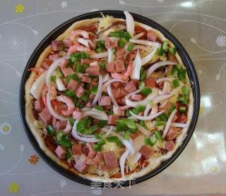 匹萨--培根、海鲜、果味随意做的做法步骤：5