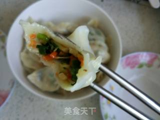 韭菜香菇胡萝卜饺子的做法步骤：7