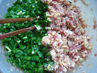 春季养生美食——三鲜锅贴的做法步骤：6