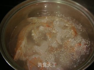 玉子豆腐炒虾仁的做法步骤：4