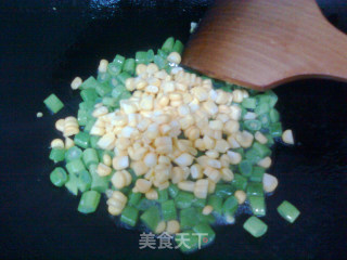 玉米四季豆的做法步骤：3