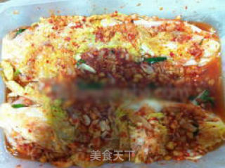 朝鲜族姨妈教我做的——辣白菜的做法步骤：4