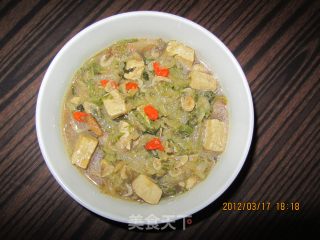 咸菜炖水豆腐的做法步骤：3