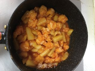 茄汁虾仁土豆的做法步骤：13