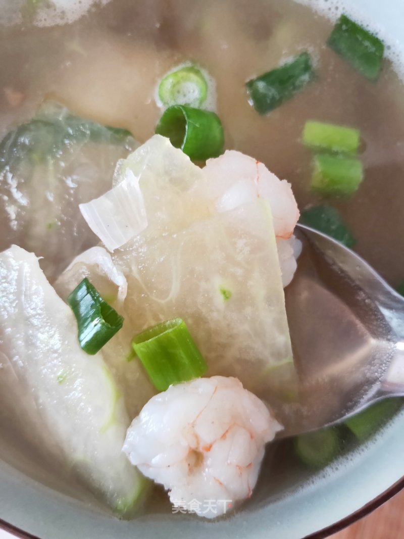 冬瓜虾仁海米汤的做法