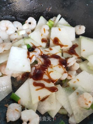 冬瓜虾仁海米汤的做法步骤：6