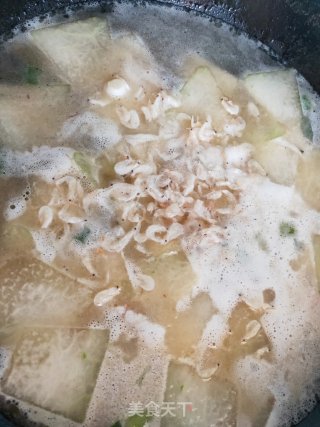 冬瓜虾仁海米汤的做法步骤：7