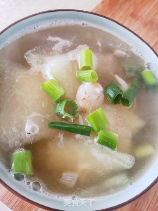 冬瓜虾仁海米汤的做法步骤：8
