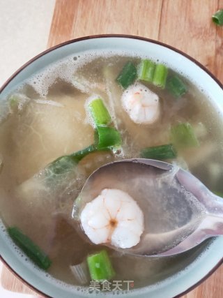 冬瓜虾仁海米汤的做法步骤：9