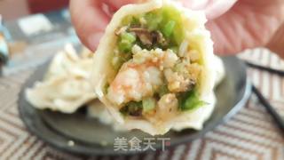 黄瓜青椒海鲜饺的做法步骤：15