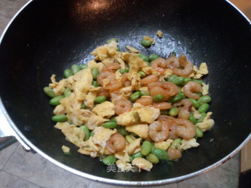 虾仁毛豆炒蛋的做法