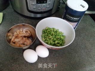 虾仁毛豆炒蛋的做法步骤：1