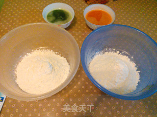 彩色水饺的做法步骤：2