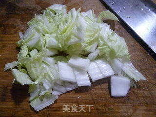 虾仁大白菜豆腐汤的做法步骤：3
