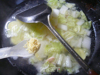虾仁大白菜豆腐汤的做法步骤：9