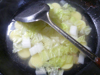 虾仁大白菜豆腐汤的做法步骤：10