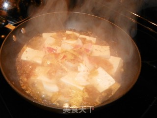 辣白菜味噌海鲜豆腐汤的做法步骤：6