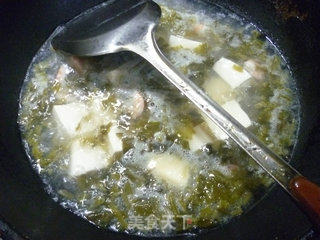 咸菜虾仁豆腐汤的做法步骤：7