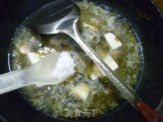 咸菜虾仁豆腐汤的做法步骤：8