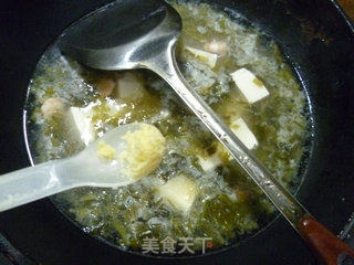 咸菜虾仁豆腐汤的做法步骤：9