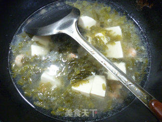 咸菜虾仁豆腐汤的做法步骤：10