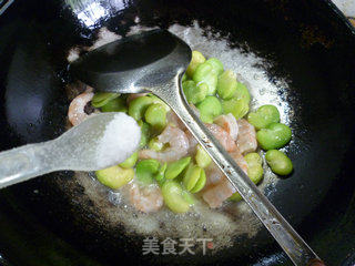 虾仁炒蚕豆的做法步骤：8