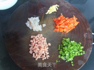 姜豉炒饭的做法步骤：2