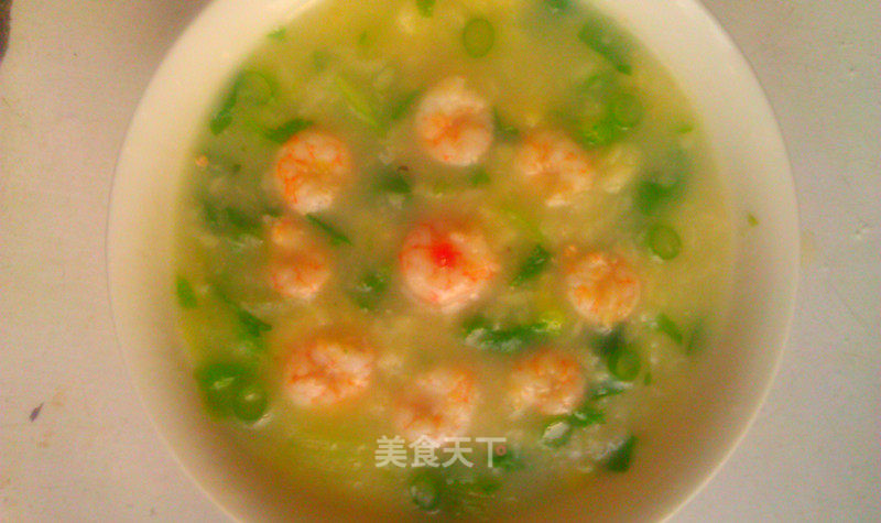 虾仁小白菜疙瘩汤的做法