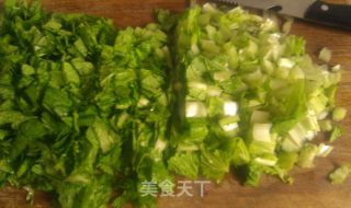 虾仁小白菜疙瘩汤的做法步骤：9