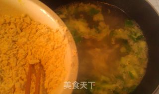 虾仁小白菜疙瘩汤的做法步骤：13
