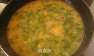 虾仁小白菜疙瘩汤的做法步骤：17