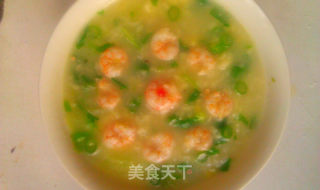 虾仁小白菜疙瘩汤的做法步骤：19