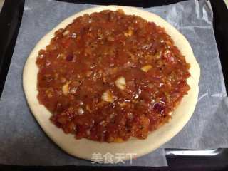 虾仁玉米青豆菠萝披萨的做法步骤：2