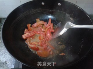 番茄鲜虾拌面的做法步骤：4