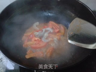 番茄鲜虾拌面的做法步骤：6