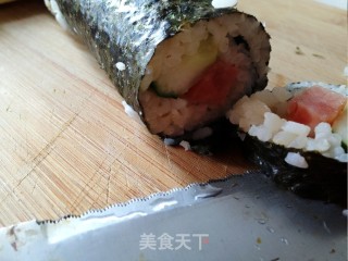 炎炎夏日，吃寿司！я люблю суши！的做法步骤：6