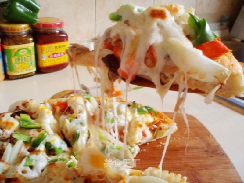 #第四届烘焙大赛暨是爱吃节#自制海鲜披萨的做法