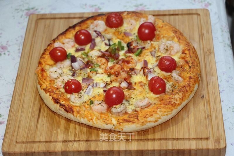 #ACA烘焙明星大赛# 番茄虾仁披萨的做法