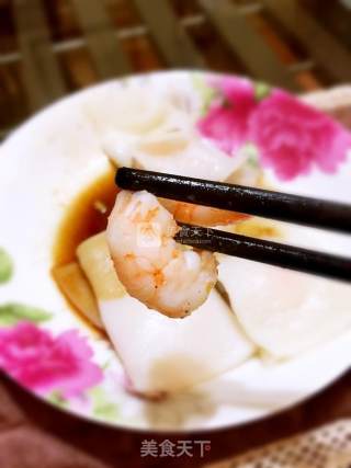 广式鲜虾肠粉的做法步骤：12