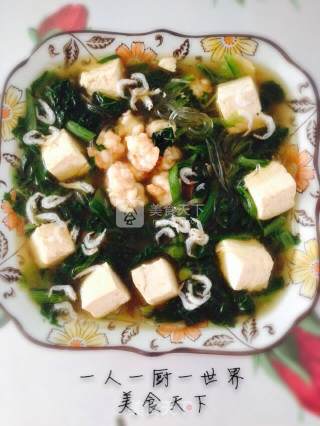 鲜虾小白菜汤的做法步骤：9