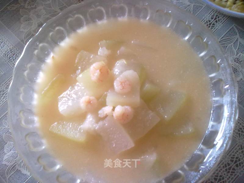 鲜美养颜的美味靓汤－－虾仁冬瓜汤的做法