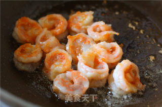 【上海】芦笋炒虾球的做法步骤：5