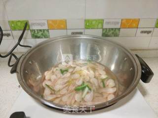 椒味葱香白虾的做法步骤：6