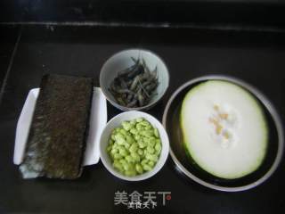 河虾紫菜冬瓜汤的做法步骤：1