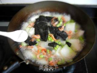 河虾紫菜冬瓜汤的做法步骤：12